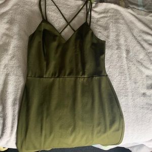 Charlotte Russe Olive Green Dress